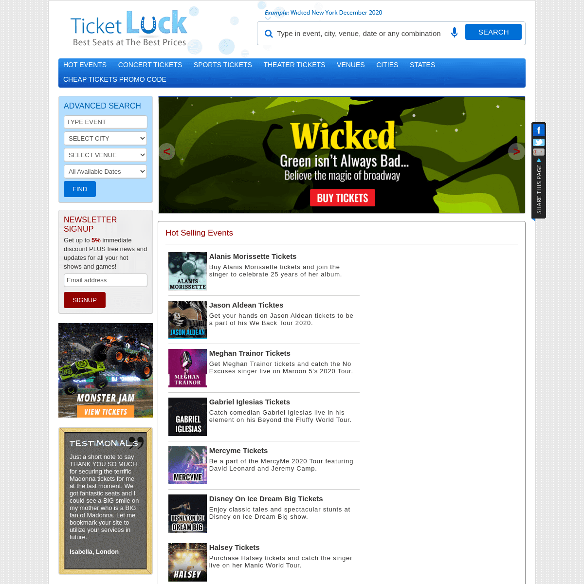 A complete backup of https://ticketluck.com