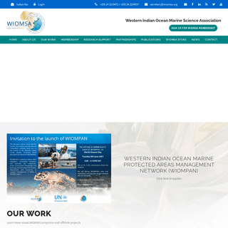 WIOMSA - The Western Indian Ocean Marine Science Association - Home