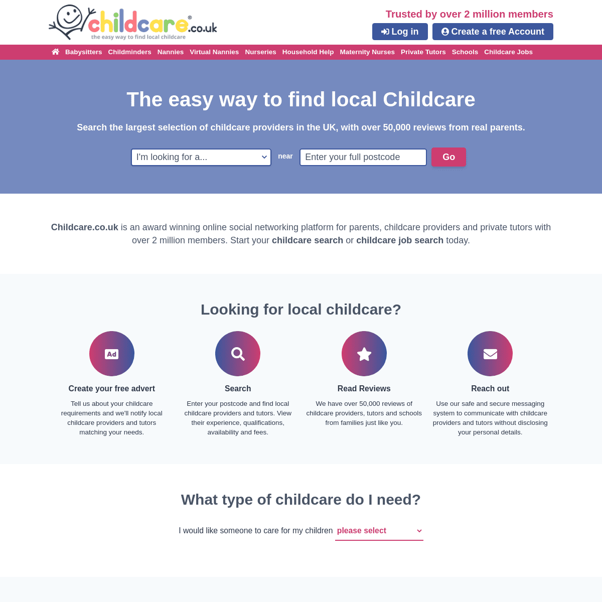 A complete backup of https://childcare.co.uk