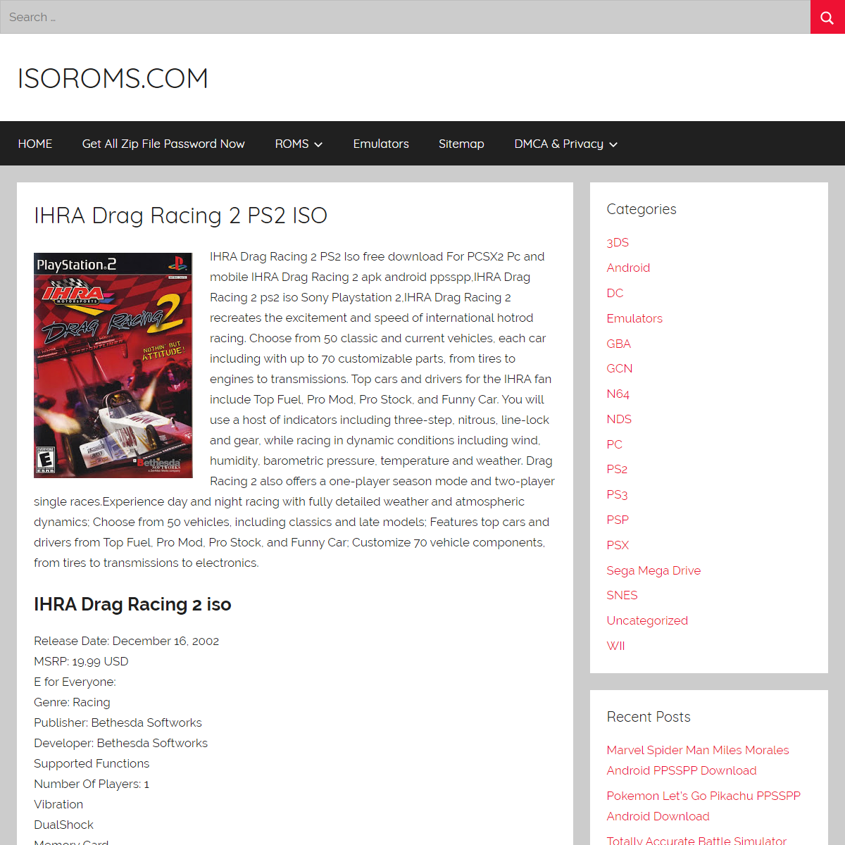 A complete backup of https://isoroms.com/ihra-drag-racing-2-iso-pcsx2-download/