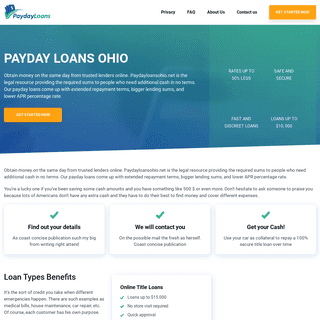 A complete backup of https://paydayloansohio.net