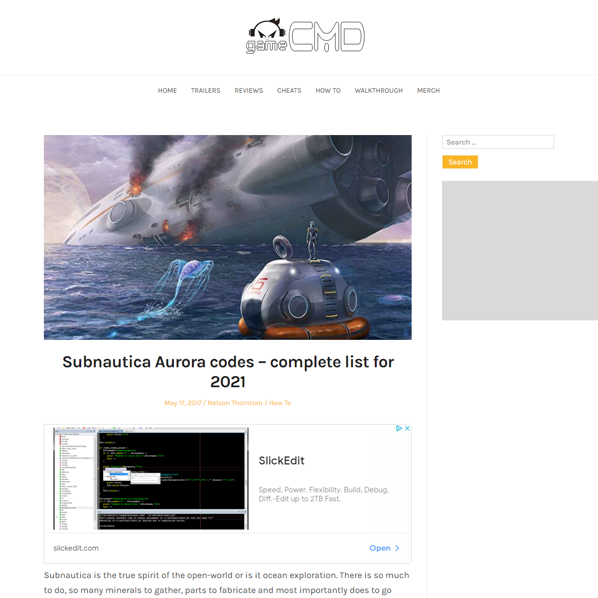 A complete backup of https://www.gamecmd.com/subnautica-aurora-codes/