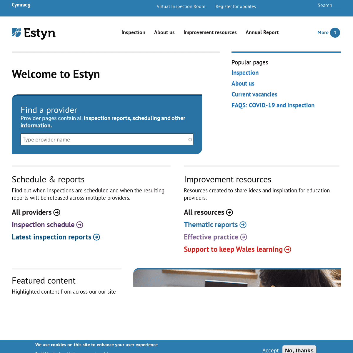 A complete backup of https://estyn.gov.uk