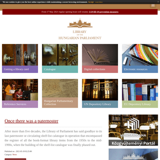 Homepage - Library of Parliament
