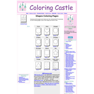 A complete backup of http://www.coloringcastle.com/shapes_coloring_pages.html