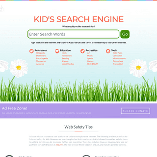 A complete backup of https://kidssearch.com