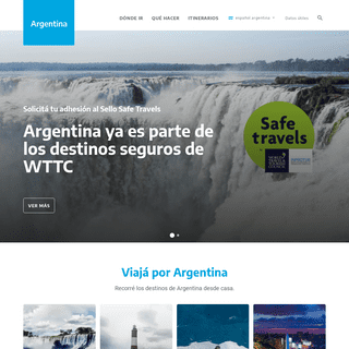 A complete backup of https://argentina.travel