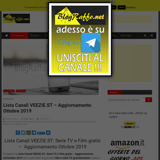 A complete backup of https://www.blograffo.net/lista-canali-veezie-st-aggiornamento-ottobre-2019/