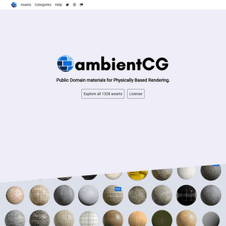 ambientCG - Free Public Domain PBR Materials