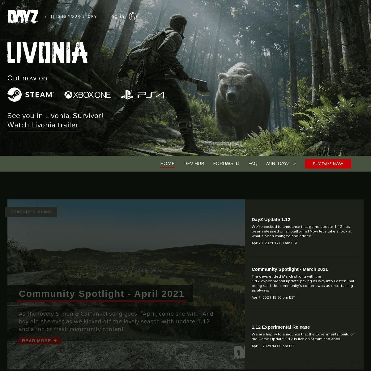 A complete backup of https://dayzgame.com
