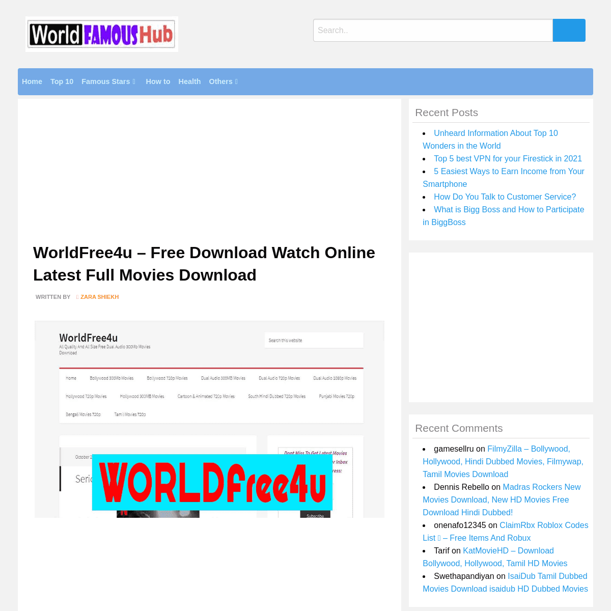 A complete backup of https://worldfamoushub.com/worldfree4u/