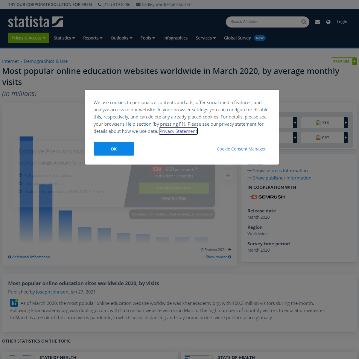 A complete backup of https://www.statista.com/statistics/1115218/most-popular-online-education-sites-globally/