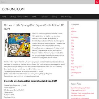 A complete backup of https://isoroms.com/drawn-life-spongebob-squarepants-edition-rom-drastic/