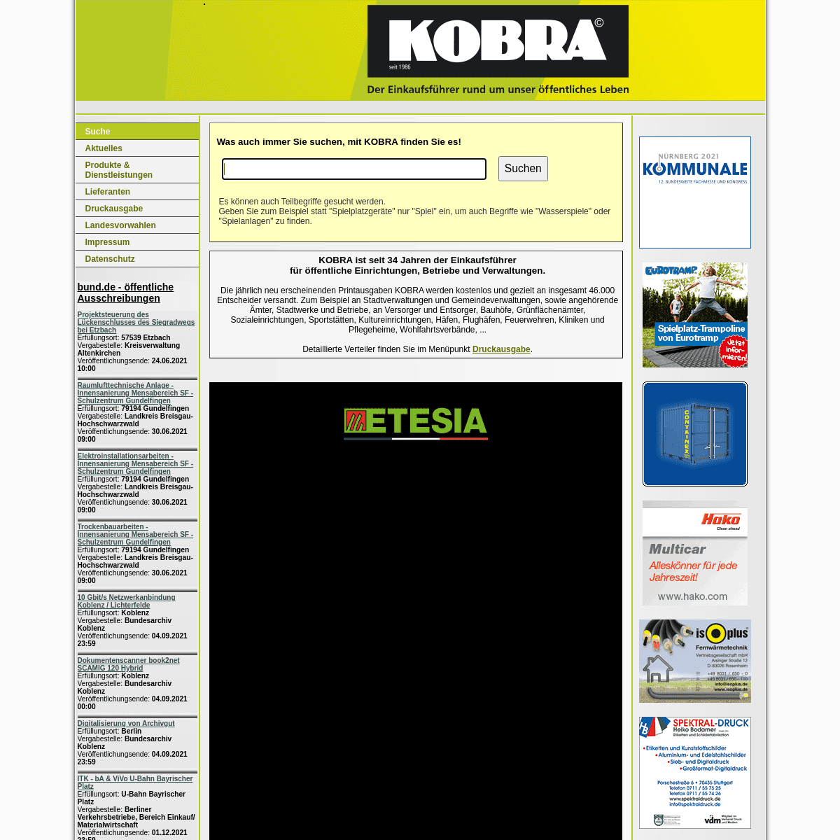 A complete backup of https://kobra-verlag.com