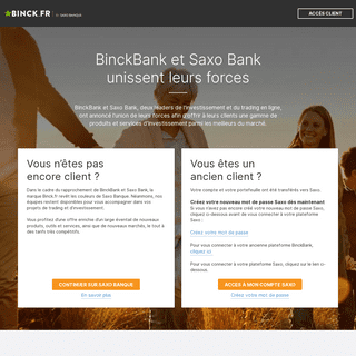 Binckbank - Saxo Banque