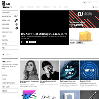 The One Club - The One Club for Creativity - Nonprofit Advertising & Design Organization