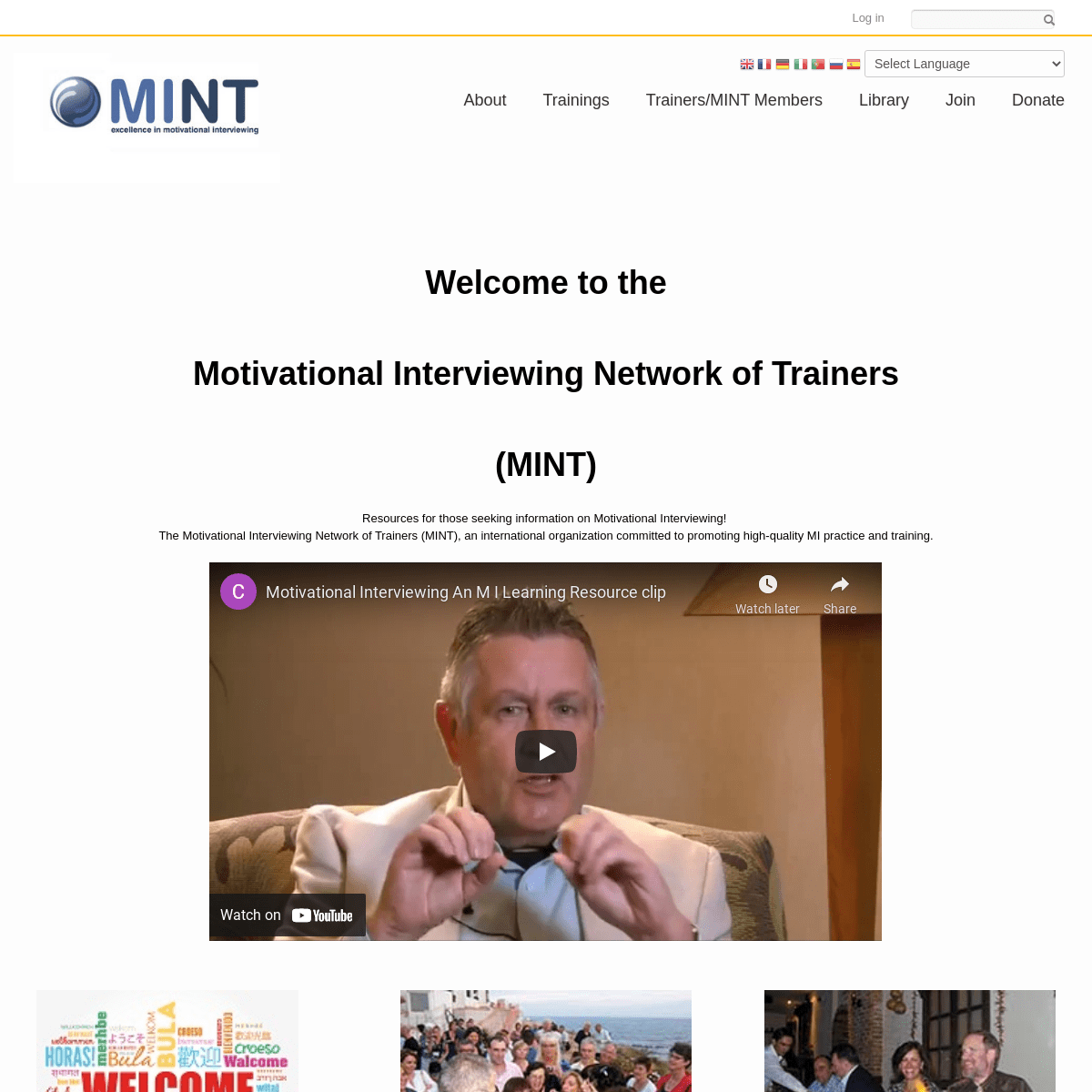 Welcome to the Motivational Interviewing Website! - Motivational Interviewing Network of Trainers (MINT)