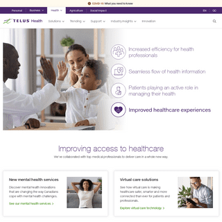 Digital health solutions and technology in Canada - TELUS Health