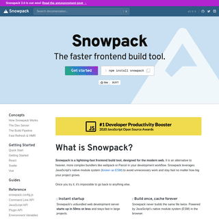 A complete backup of https://snowpack.dev
