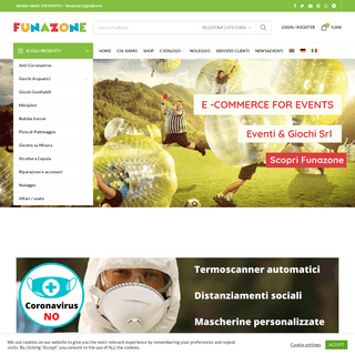 Funazone â€“ E-commerce for events by Eventi&Giochi