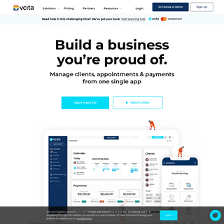 Business management app for small businesses - vcita