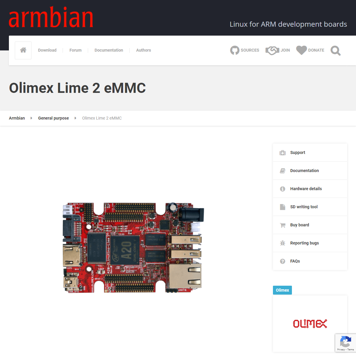 A complete backup of https://www.armbian.com/olimex-lime-2-emmc/