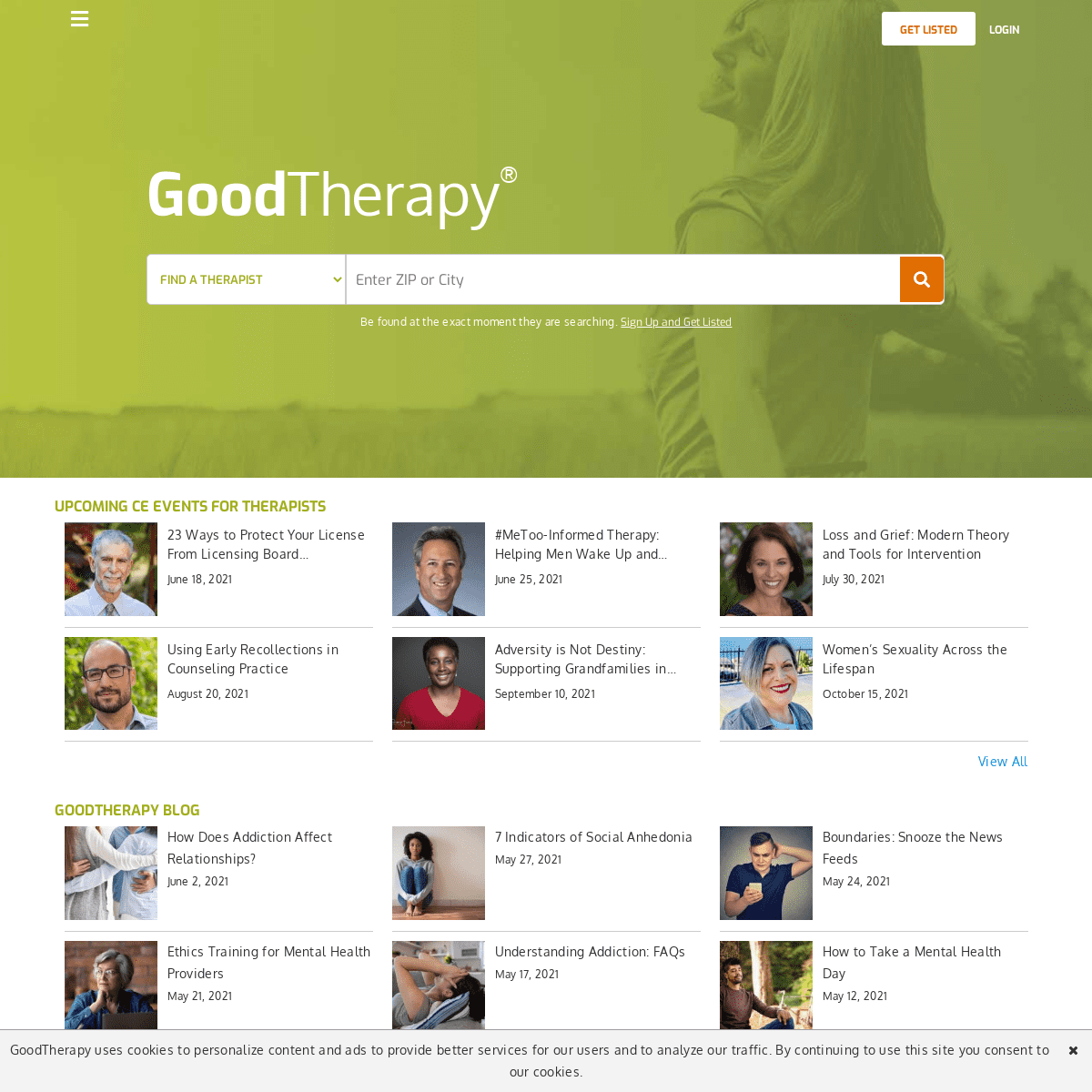 A complete backup of https://goodtherapy.org