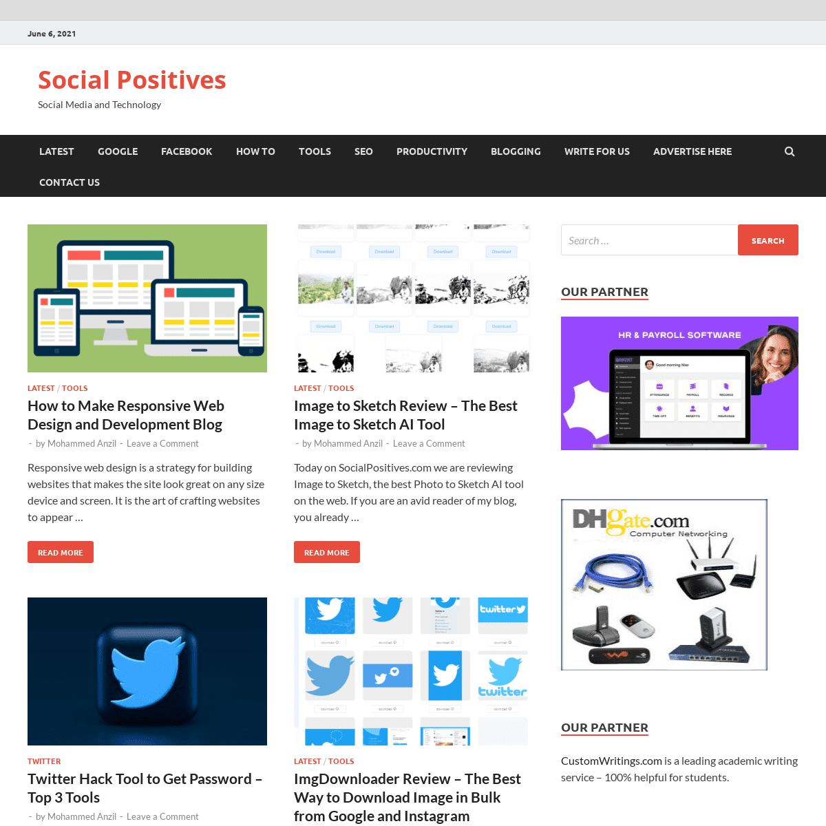 Social Positives - Social Media and Technology