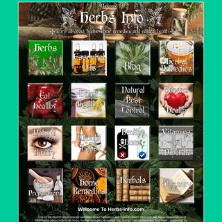 Herbs Info - Learn About Herbs, Herbal Remedies and Essential Oils