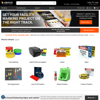 Creative Safety Supply - Industrial Label Printers, Floor Marking Tape, Safety Signs & Supplies