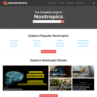 The Complete Guide To Nootropics - Braintropic
