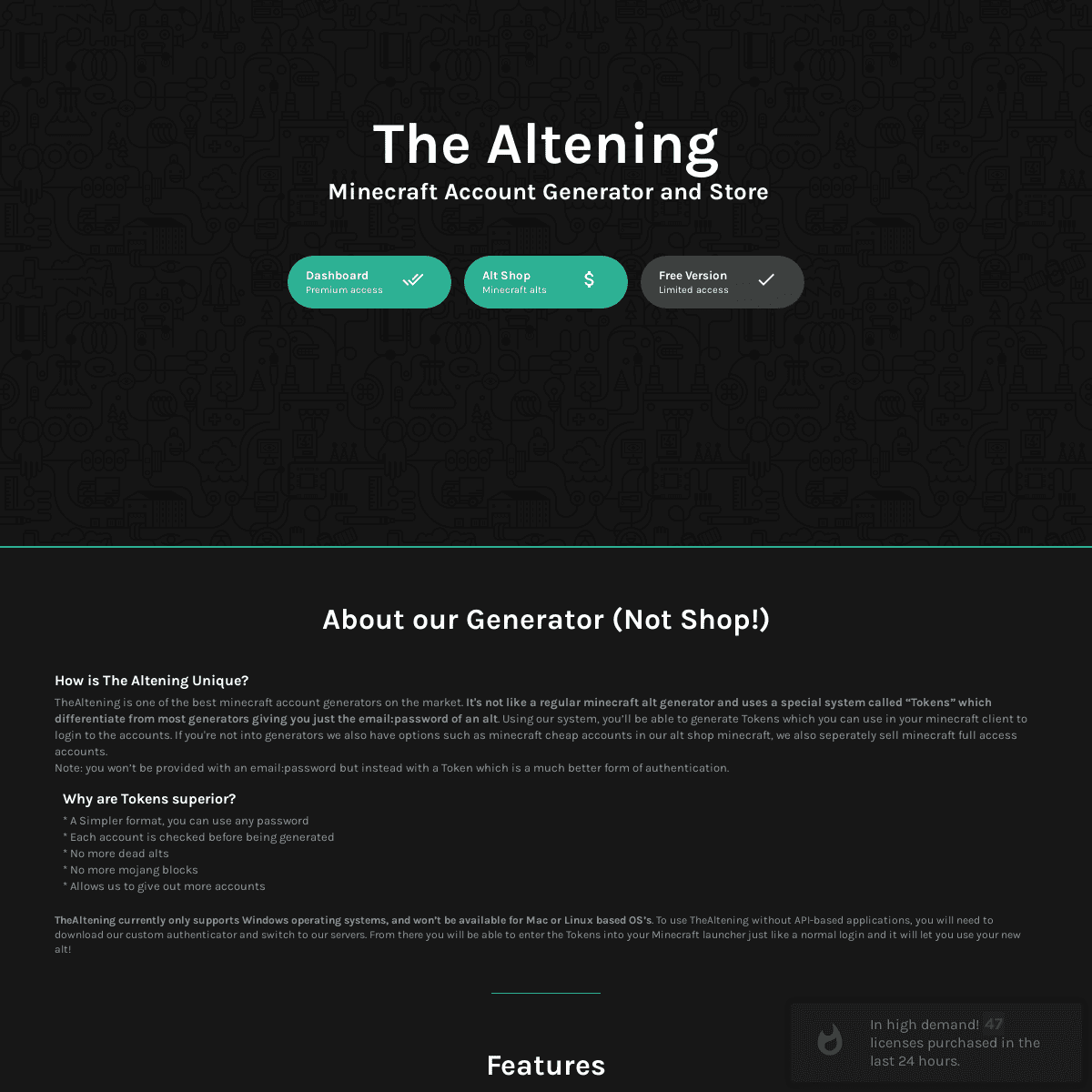 A complete backup of https://thealtening.com