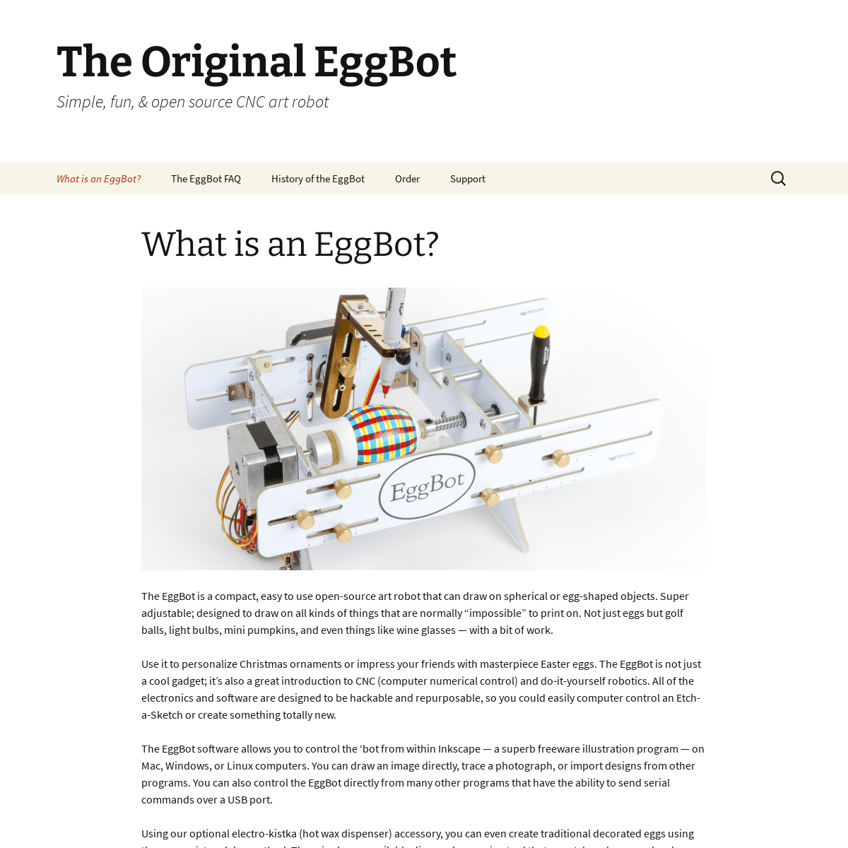 The Original EggBot - Simple, fun, & open source CNC art robot