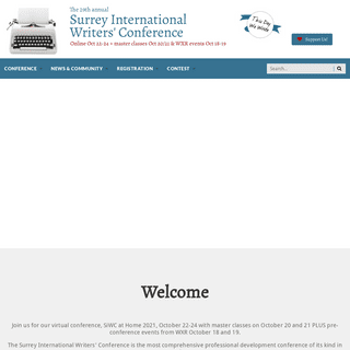 Surrey International Writers` Conference - Professional development for writers