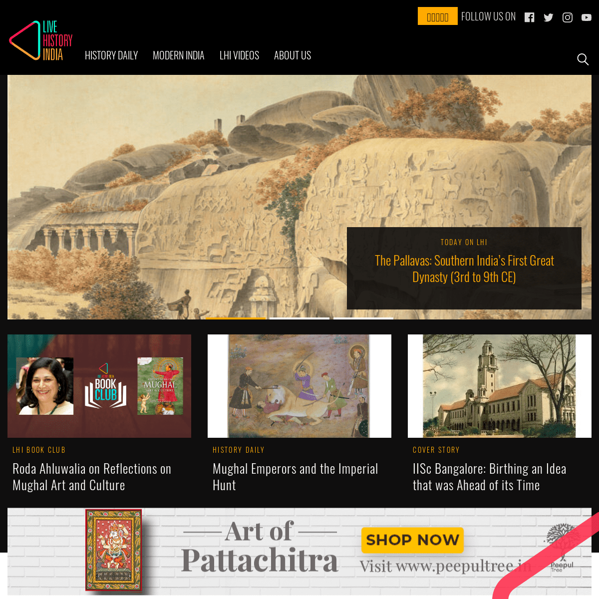 A complete backup of https://livehistoryindia.com