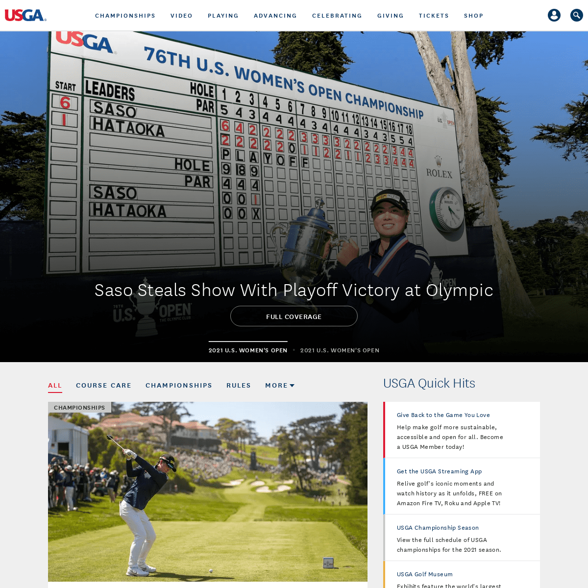 USGA.ORG - The official home of the United States Golf Association