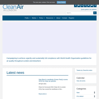 A complete backup of https://cleanair.london