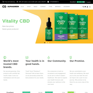 Alphagreen - Your one stop shop for CBD