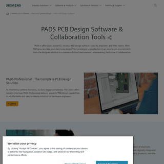 PCB Design Software - PADS - Siemens Digital Industries Software