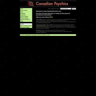 A complete backup of https://canadianpsychics.com