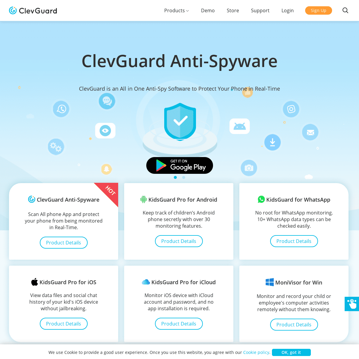 A complete backup of https://clevguard.com