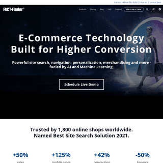 FACT-Finder- AI-driven Site Search, Merchandising and Personalization for E-Commerce - FACT-Finder