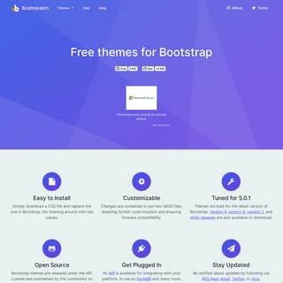 Bootswatch- Free themes for Bootstrap
