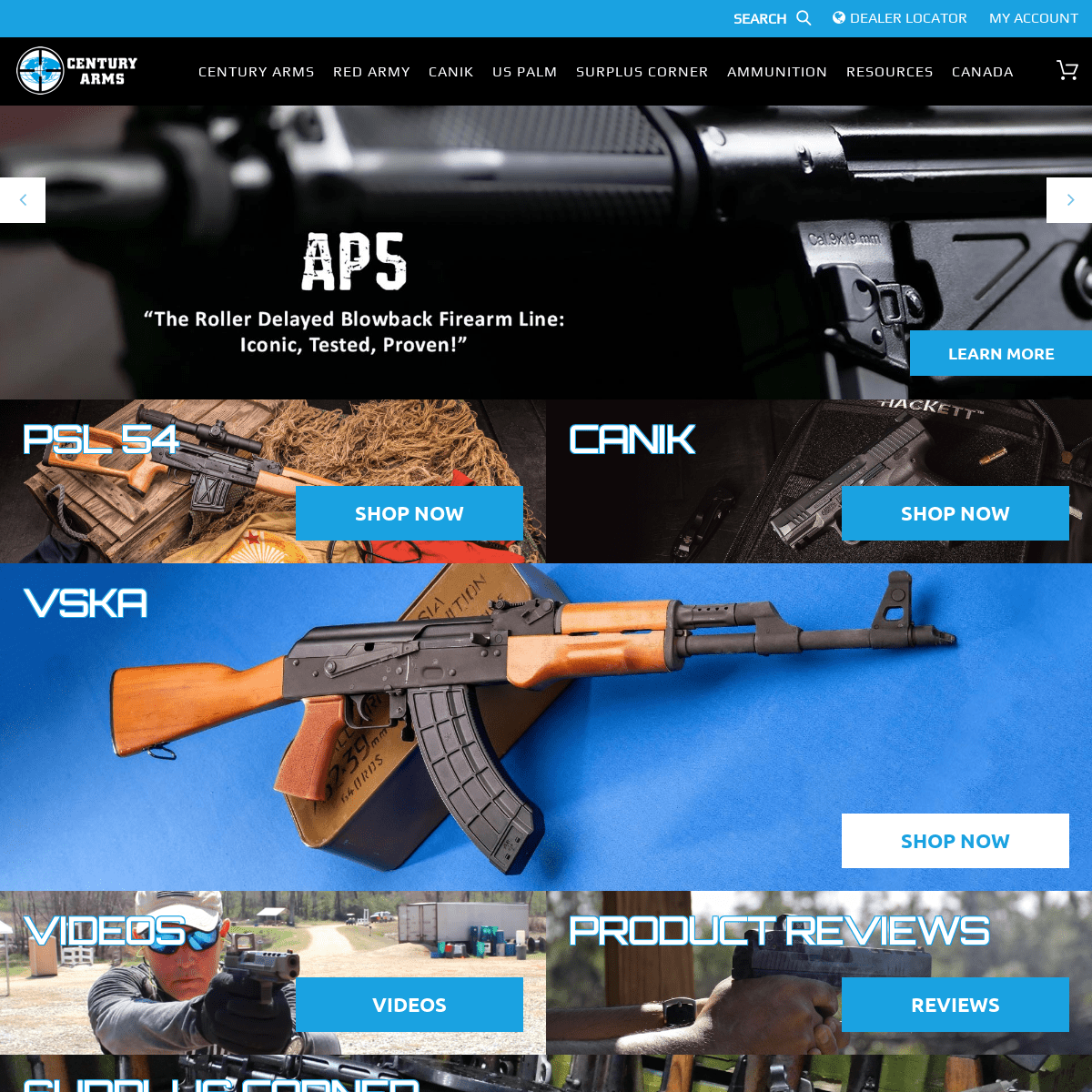 A complete backup of https://centuryarms.com