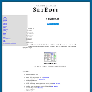 A complete backup of https://www.setedit.de/SetEdit.php?spr=2&Editor=78