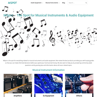MSpot - The Spot for Musical Instruments & Audio Equipment
