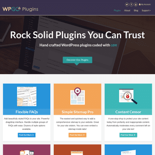 Rock Solid WordPress Plugins - WPGO Plugins