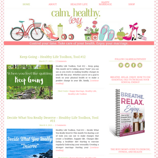 CalmHealthySexy - Healthy ideas for your life and marriage