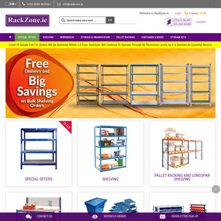 Rackzone - Premium Storage Solutions - Shelving - Pallet Racking - Next Day Delivery