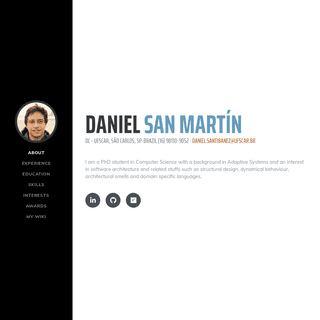 Daniel San MartÃ­n`s Web Page